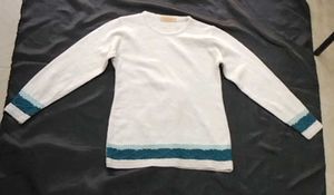 Elegant White Knit Sweater