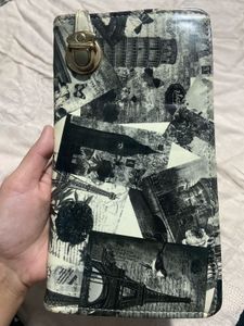 Eiffel Tower Print Wallet Clutch