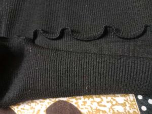 Black Ribbed Knit Top