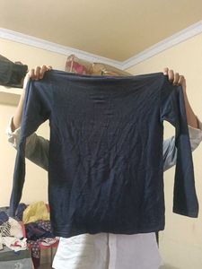 Dark Blue Full Sleeve T-Shirt