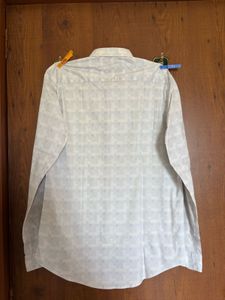 Men's White  Full Sleeve Shirt