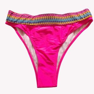 Bright Pink High-Waisted Bikini Bottom 🆕 NWOT