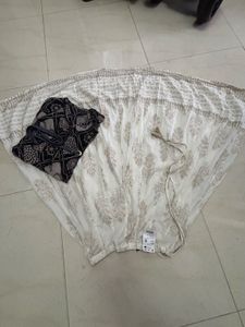 Elegant Ethnic Top and Skirt Set