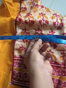 Elegant Cotton Kurta Set with Printed Dupatta