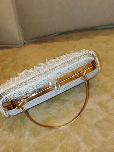 Beaded Fringe Clutch Bag