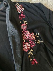 marks&amp; Spencer Embroidered Black Robe