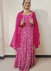 Vibrant Pink Ethnic Kurta Set
