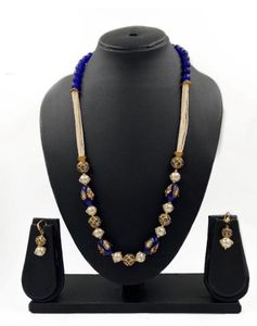 Red Beaded Necklace &amp; Earring Set