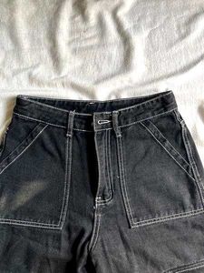 Black Full Baggie Denim Pant