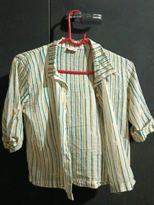 100% Cotton Crop Shirt