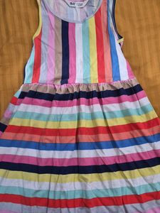H&M Colorful Striped Dress 4-6 years