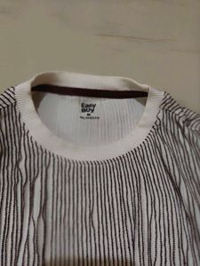 Striped Textured T-Shirt