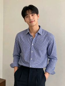 Blue Gingham Long Sleeve Shirt