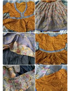 Beautiful Orange &amp; Floral Print Lehenga Choli