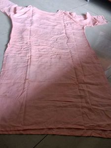 Designer Peach Embroidered Kurta