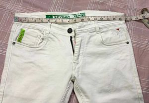 WHITE SPYKAR JEANS