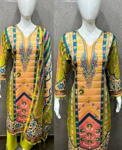 Brand new Beautiful Green &amp; Yellow Kurta Set