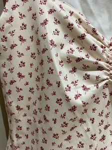 HM Floral Ruched Top