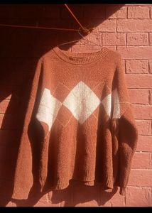 Urbanic Brown Argyle Sweater