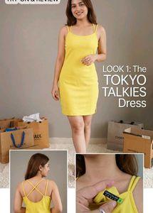 Bright Yellow Mini Dress