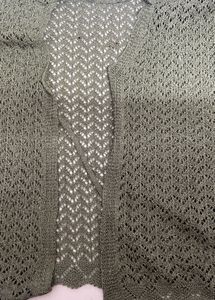 Olive Green Knit Cardigan