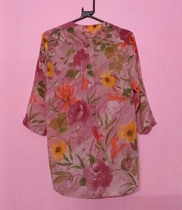 Pink Short Kurta