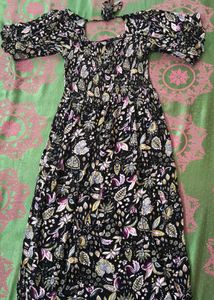 Boho Floral Print Maxi Dress
