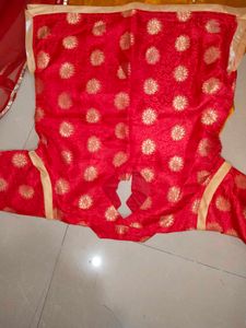 Vibrant Yellow &amp; Red marwadi Set
