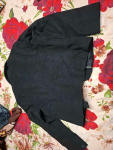 Stylish Black Blazer with Gold Trim