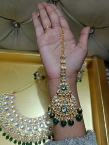 REAL KUNDAN BRIDAL JEWELLERY SET