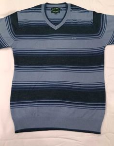 Striped V-Neck Sweater