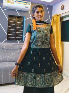 Embellished Anarkali Kurta Set