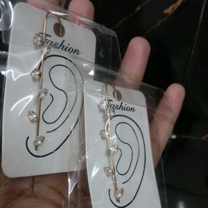 Just 1 Left Pair Of Crystal Earcuffs