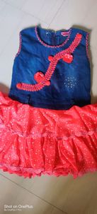 frock dress for 3 to 4 years girl( purchase from pantaloons) Use only 4 Times