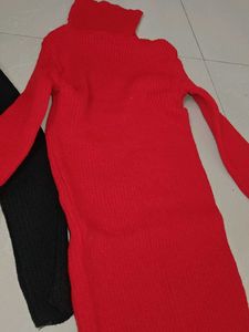 2 Turtleneck Sweaters - Black &amp; Red for kids