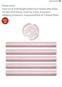 kreni art &amp; Craft Brigth Golden Gun Sealing Wax