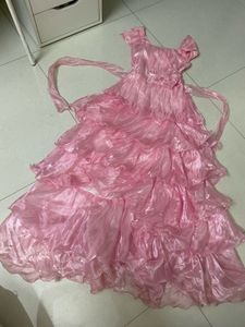 Pretty Pink Tiered Ruffle Dress