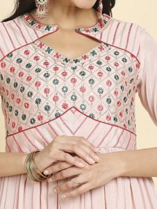 Madhuram Elegant Pink Ethnic Gown