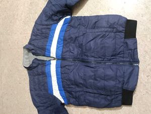 Striped Blue Padded Jacket two in one