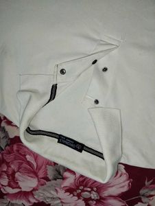 Combo Men's Printed Long Sleeve Shirt and white T-
