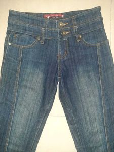 Timeless Dark Blue Denim | Mid-Rise Slim-Fit Jeans