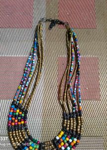 Boho Beaded Multi-Strand Necklace