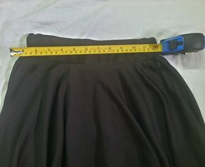 Black Flared Skirt