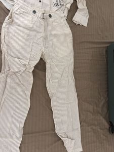 Striped Shirt and Pants Co-ord Set