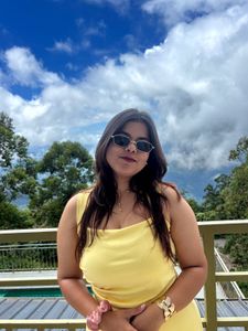 Yellow draped square neak bodycon Midi Dress