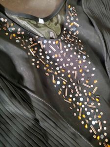 Elegant Black Embellished Gown