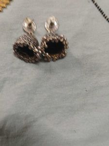 Elegant Oxidized Jhumka Earrings