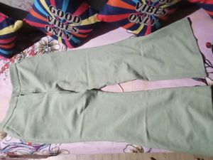 Sage Green Wide Leg Pants