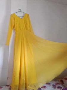 Yellow Anarkali