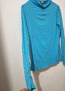Blue Polka Dot Turtle Top💙